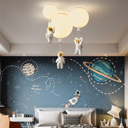 Kinderzimmer-Deckenleuchte mit Ballon- und Astronauten-Design – Kreative Lampe für Jungen & Mädchen