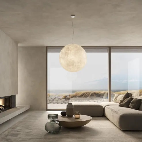 mond-hängeleuchten im nordischen stil