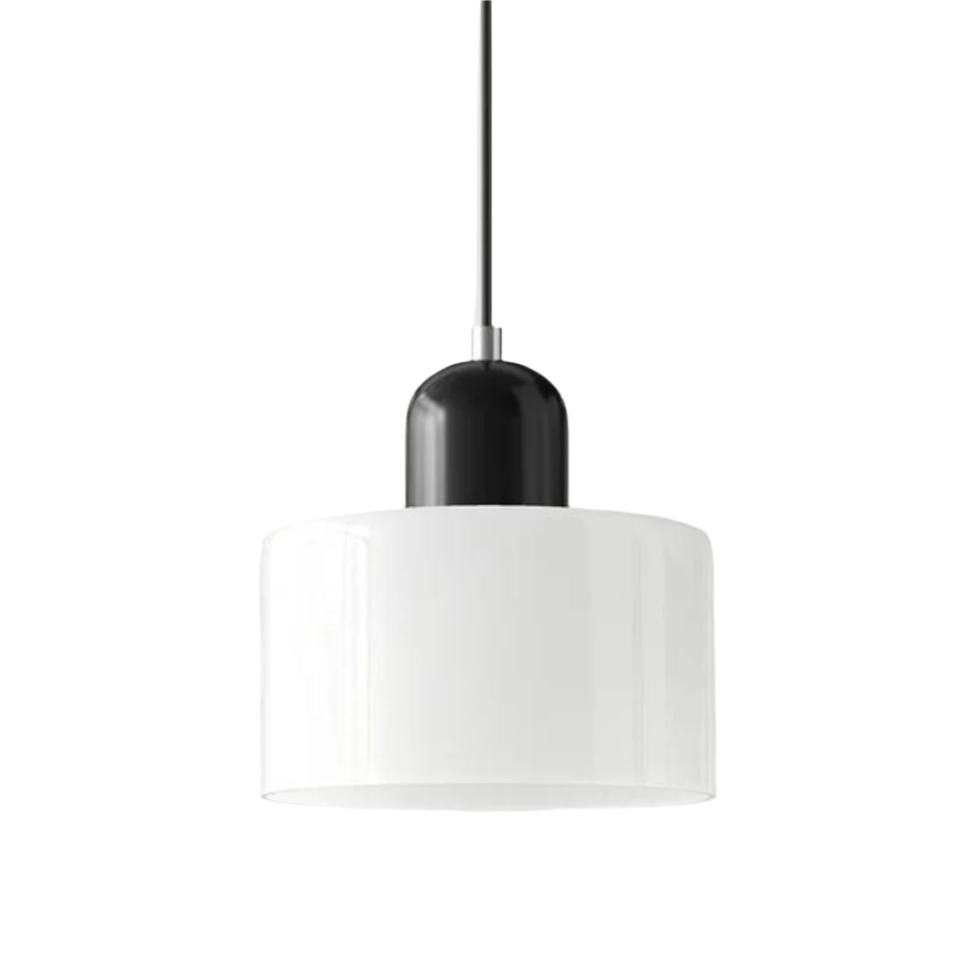 LumiGlas Design-Pendelleuchte - Europäische Retro Zylinder Pendelleuchte