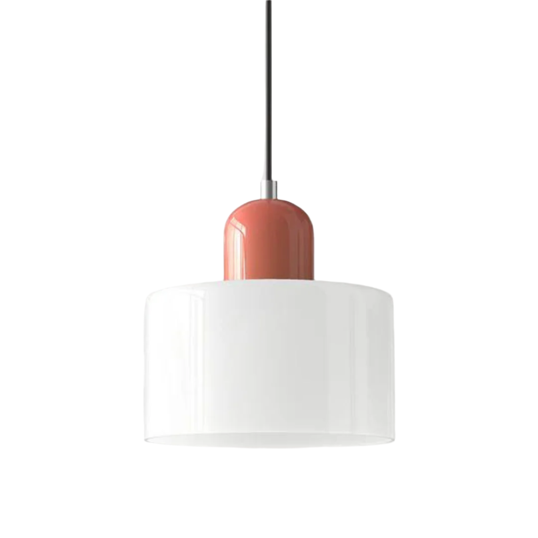 LumiGlas Design-Pendelleuchte - Europäische Retro Zylinder Pendelleuchte