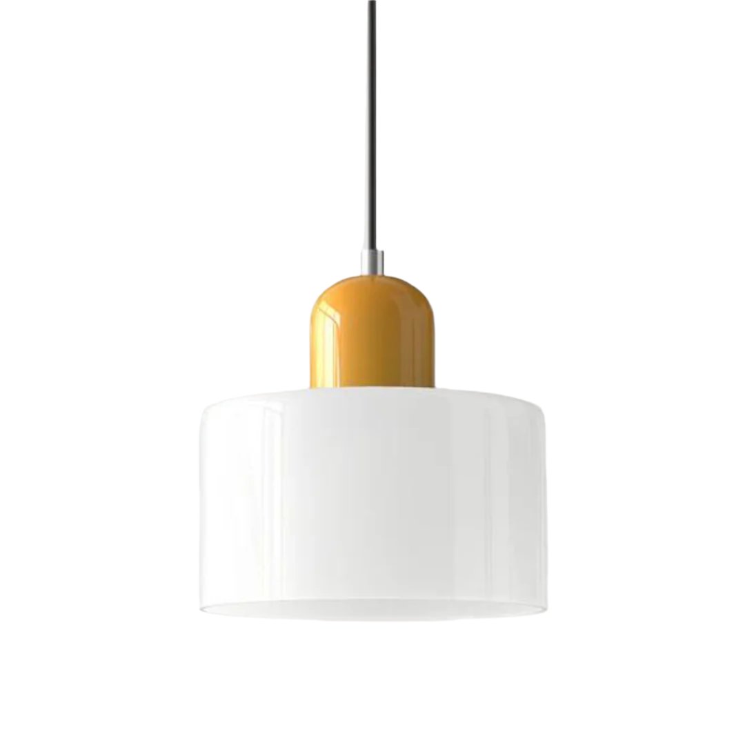 LumiGlas Design-Pendelleuchte - Europäische Retro Zylinder Pendelleuchte