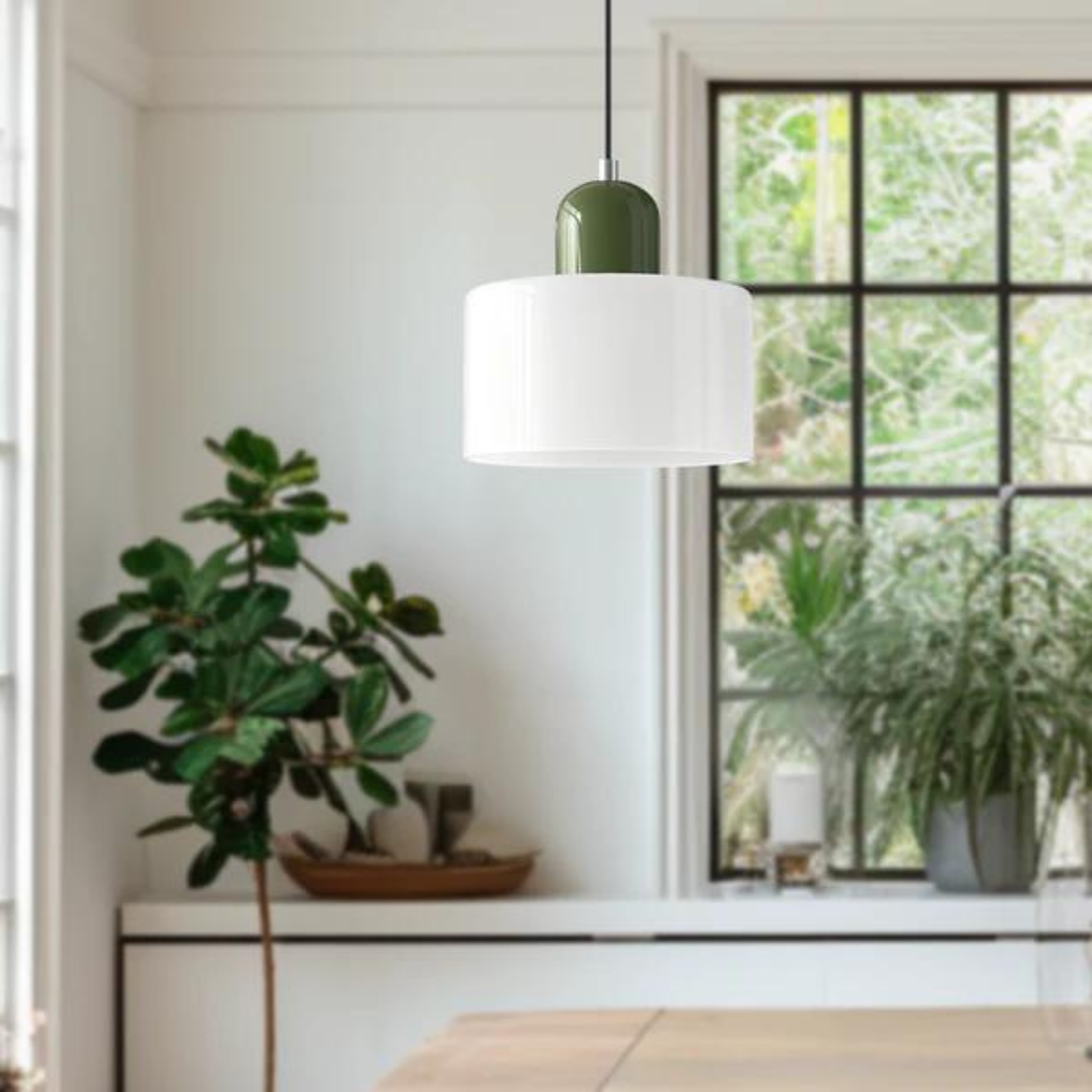 LumiGlas Design-Pendelleuchte - Europäische Retro Zylinder Pendelleuchte