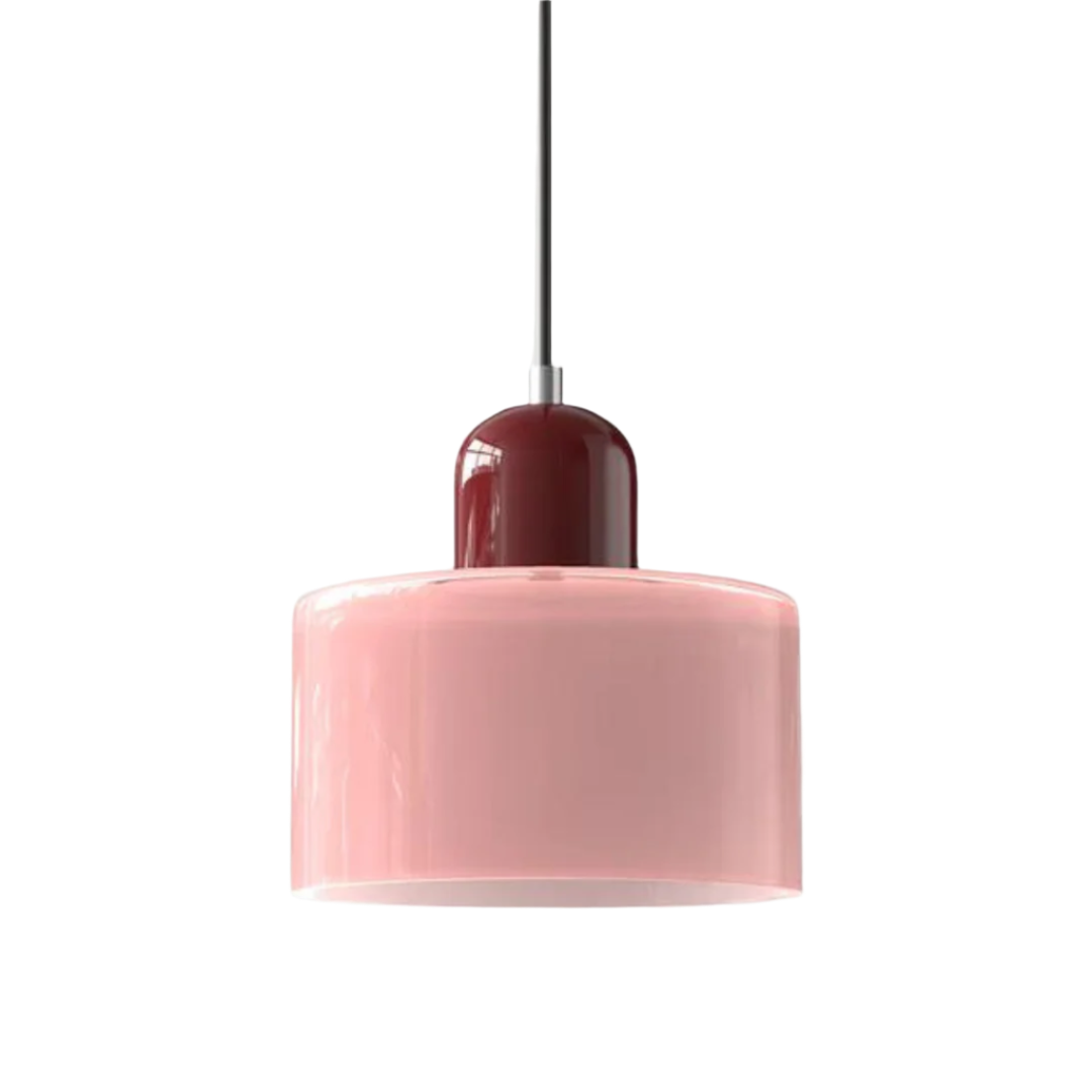 LumiGlas Design-Pendelleuchte - Europäische Retro Zylinder Pendelleuchte