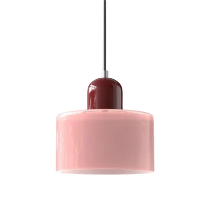 LumiGlas Design-Pendelleuchte - Europäische Retro Zylinder Pendelleuchte
