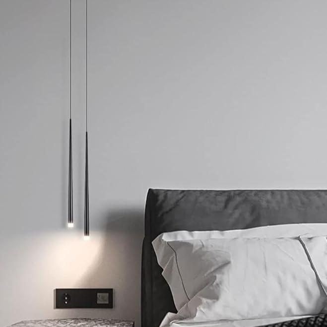Minimalistische LED-Pendelleuchte im Stabdesign – Moderne Hängeleuchte für Wohnzimmer, Esszimmer oder Flur
