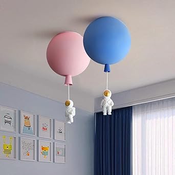 Kinderzimmer-Deckenleuchte mit Ballon- und Astronauten-Design – Kreative Lampe für Jungen & Mädchen