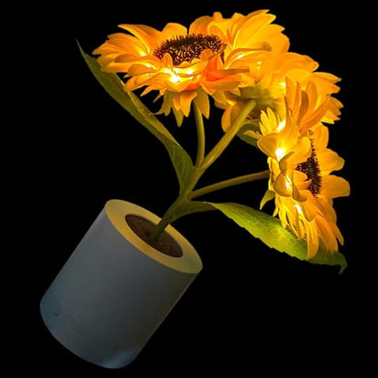 LED Sonnenblumen Tischlampe – Natur-inspirierte Dekoration mit warmem, stimmungsvollem Licht