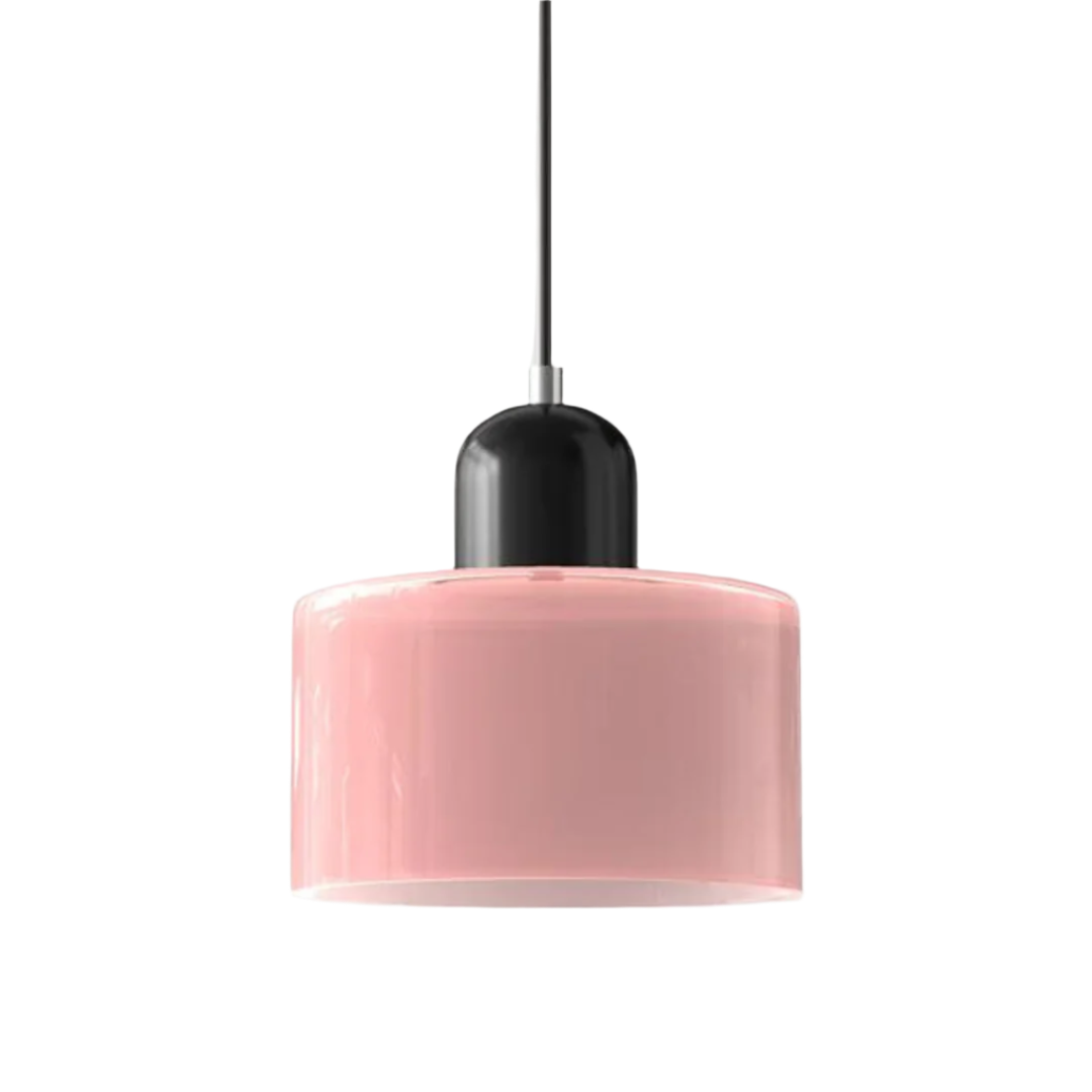 LumiGlas Design-Pendelleuchte - Europäische Retro Zylinder Pendelleuchte