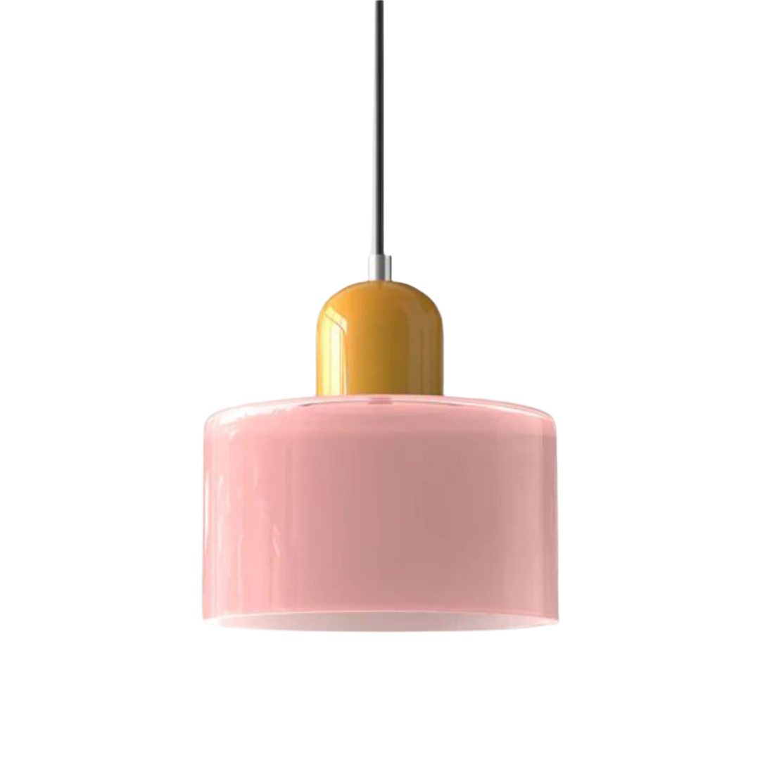 LumiGlas Design-Pendelleuchte - Europäische Retro Zylinder Pendelleuchte