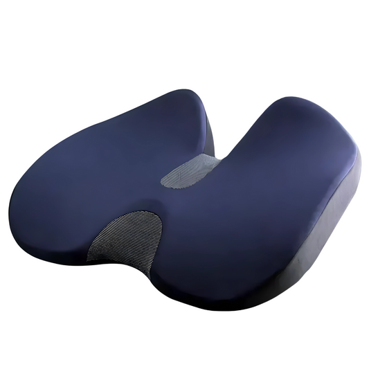 Ergonomisches Memory-Foam Sitzkissen mit U‑Form & Anti‑Rutsch‑Basis – Entlastung für Rücken & Steißbein