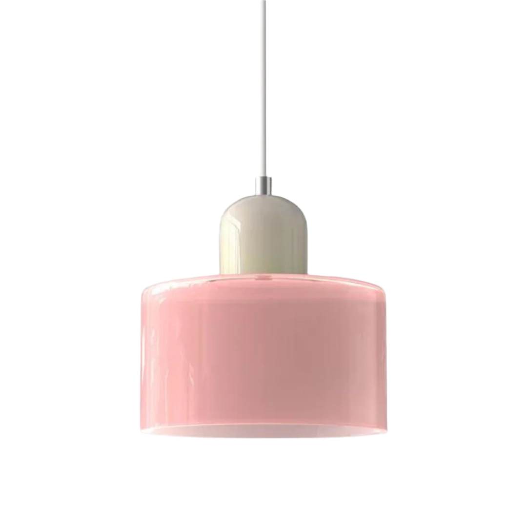 LumiGlas Design-Pendelleuchte - Europäische Retro Zylinder Pendelleuchte