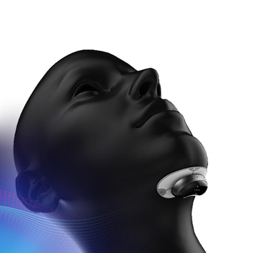Discretes Bluetooth EMS Anti‑Schnarch‑Chin‑Pad mit Sleep‑Tracking‑App
