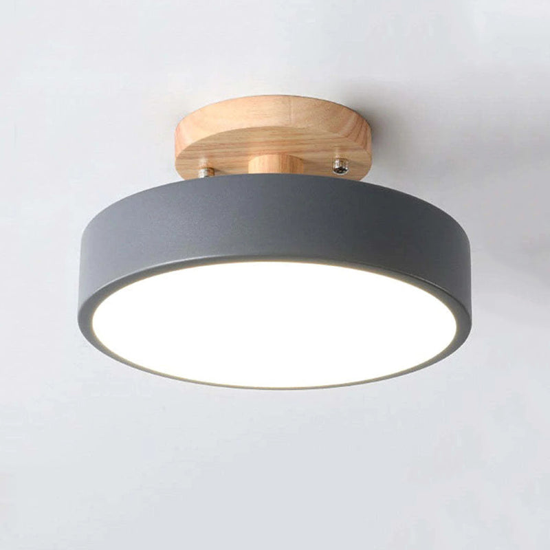Moderne LED-Deckenleuchte aus Holz – Quinn Deckenlampe für Wohnzimmer, Flur, Schlafzimmer und Esszimmer