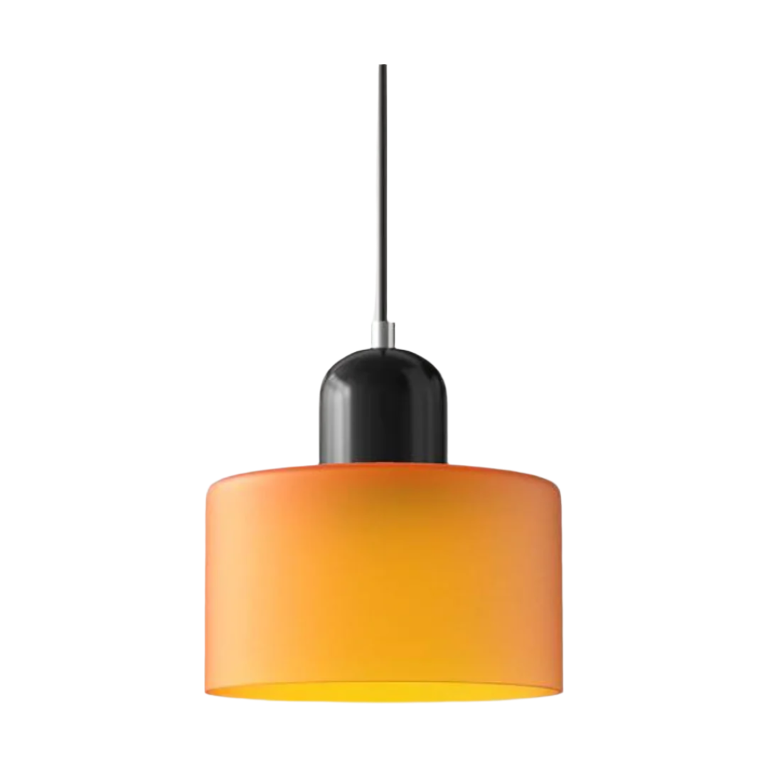 LumiGlas Design-Pendelleuchte - Europäische Retro Zylinder Pendelleuchte