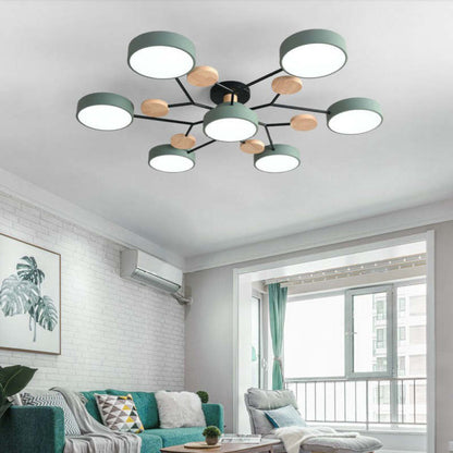 Moderne schlichte runde LED-Deckenleuchte