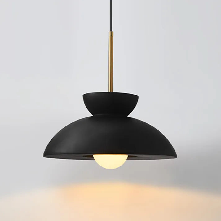 Moderne Pendelleuchte im Skandinavischen Stil – Schwarz-Gold Hängelampe für Esszimmer, Küche & Wohnzimmer
