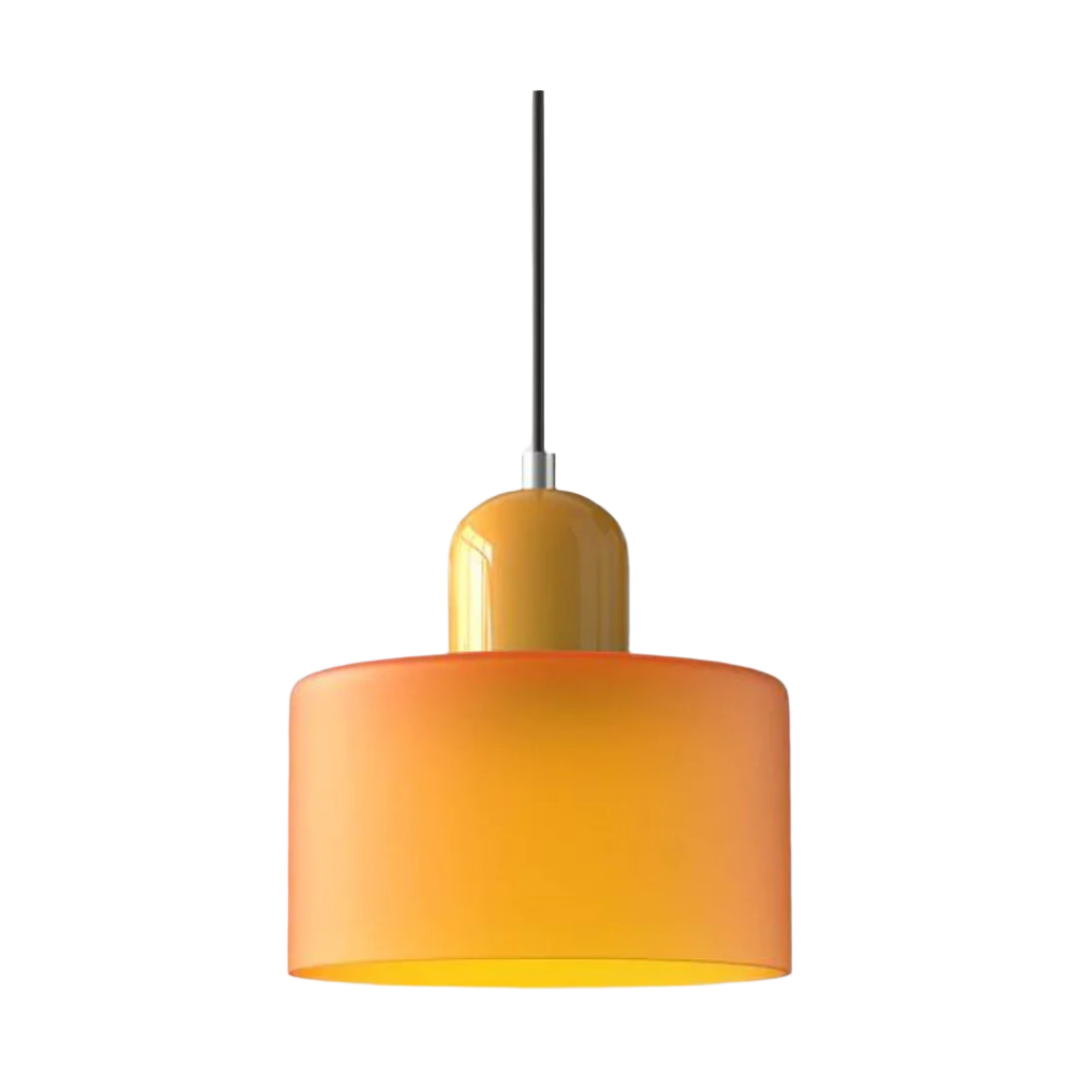 LumiGlas Design-Pendelleuchte - Europäische Retro Zylinder Pendelleuchte