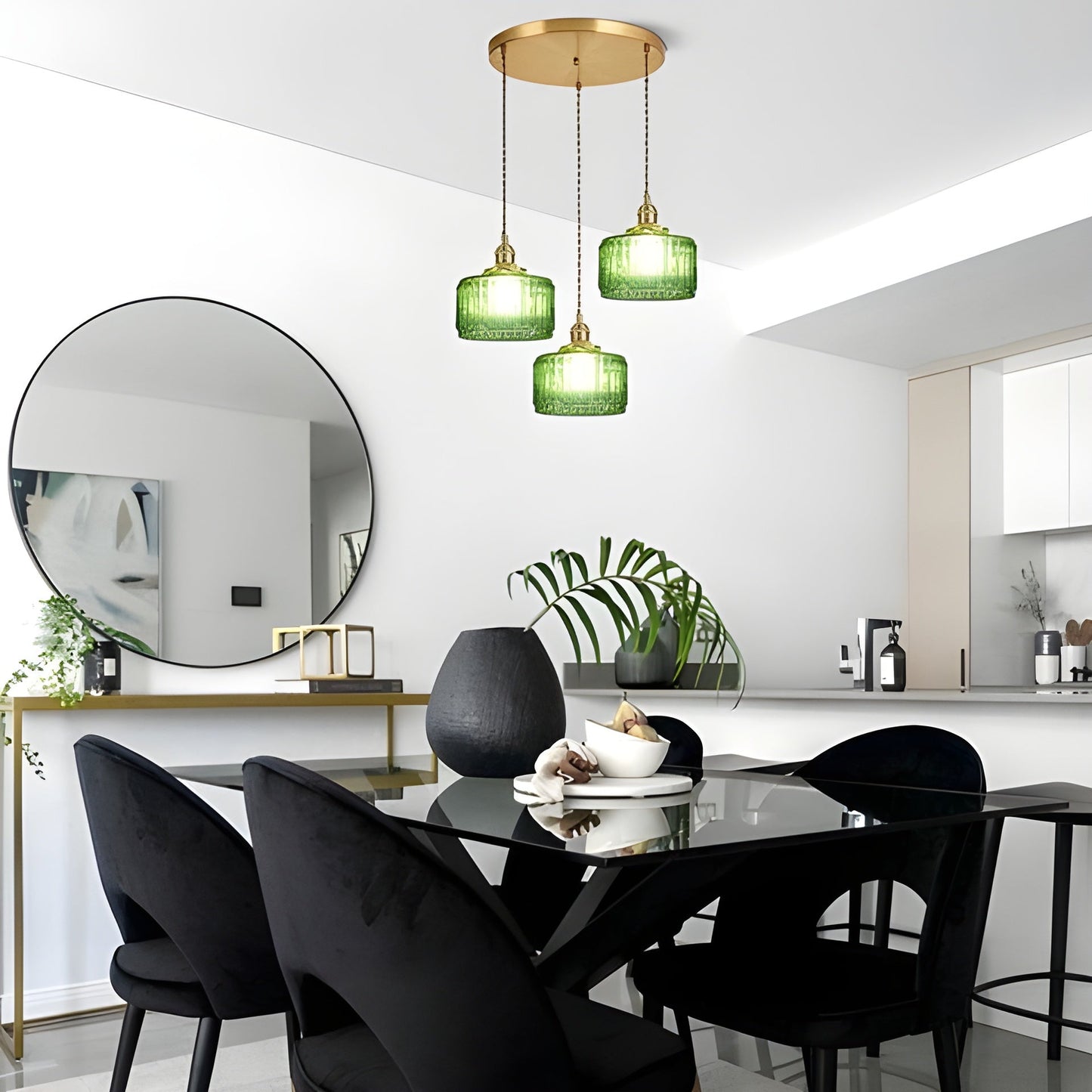 CrystalWave Light – Retro Kurze Zylinder LED Pendelleuchte