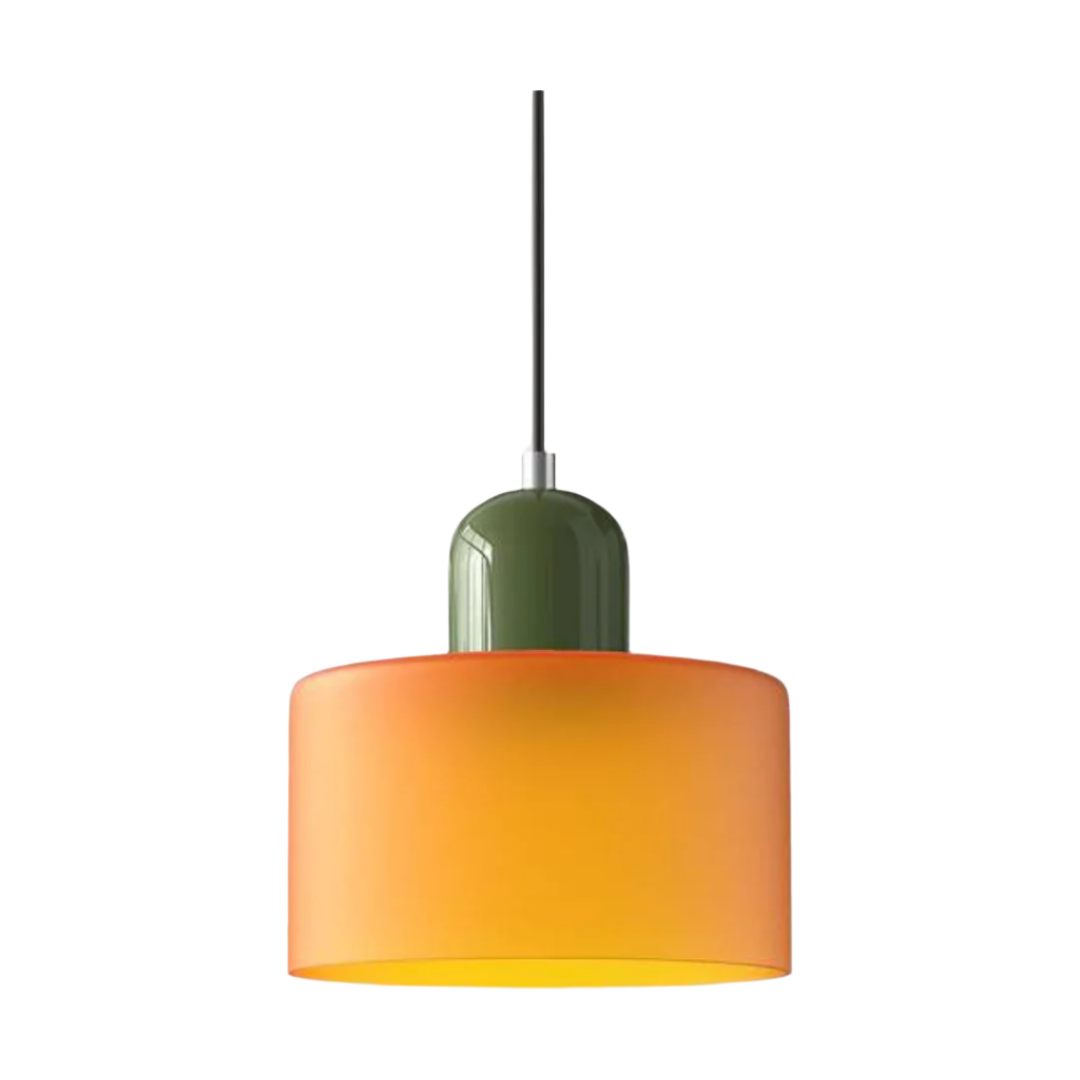 LumiGlas Design-Pendelleuchte - Europäische Retro Zylinder Pendelleuchte