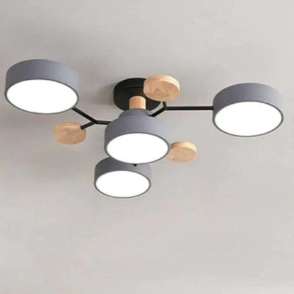 Moderne schlichte runde LED-Deckenleuchte