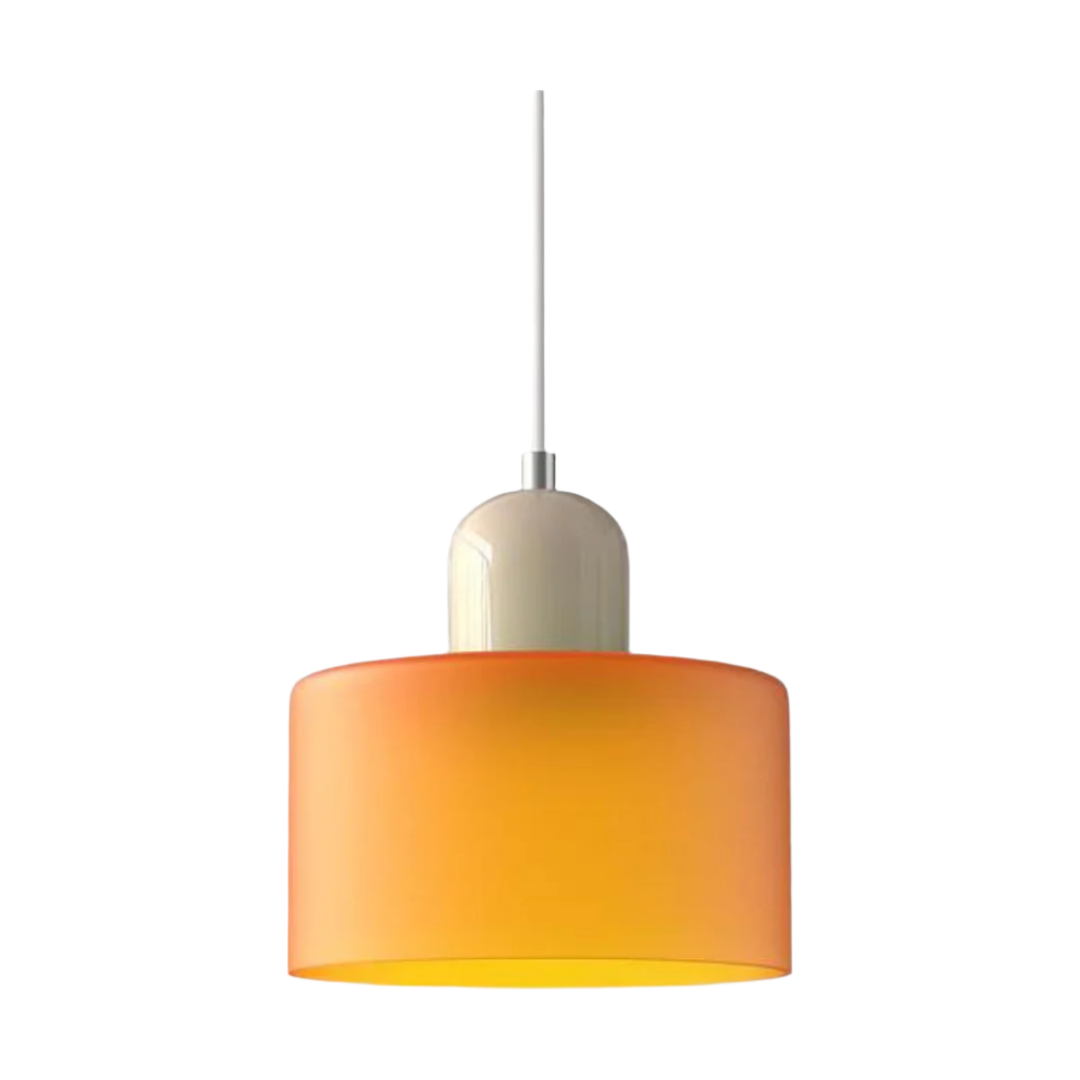 LumiGlas Design-Pendelleuchte - Europäische Retro Zylinder Pendelleuchte