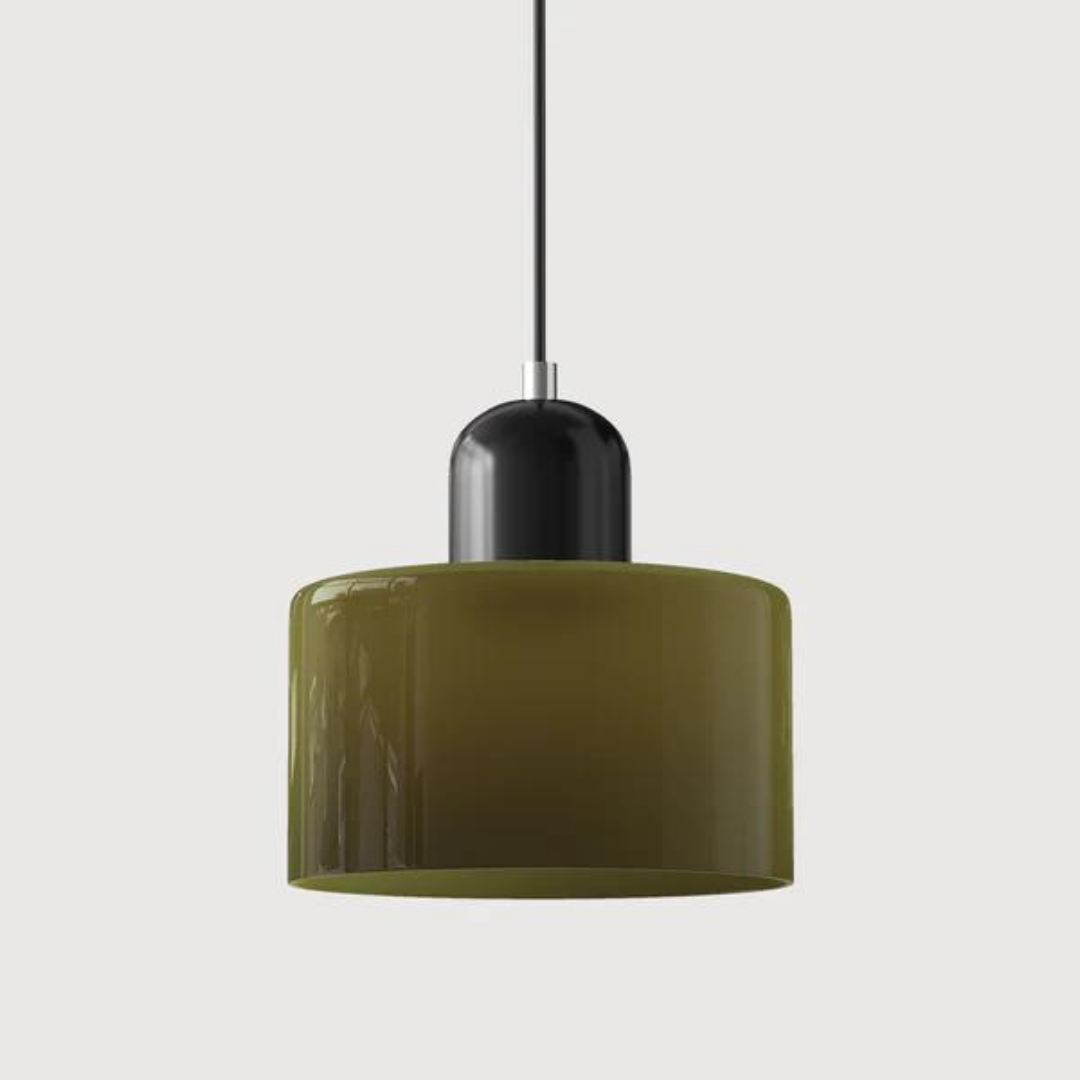 LumiGlas Design-Pendelleuchte - Europäische Retro Zylinder Pendelleuchte