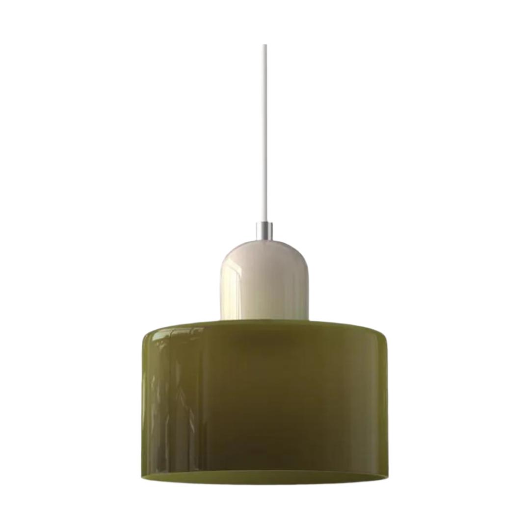 LumiGlas Design-Pendelleuchte - Europäische Retro Zylinder Pendelleuchte
