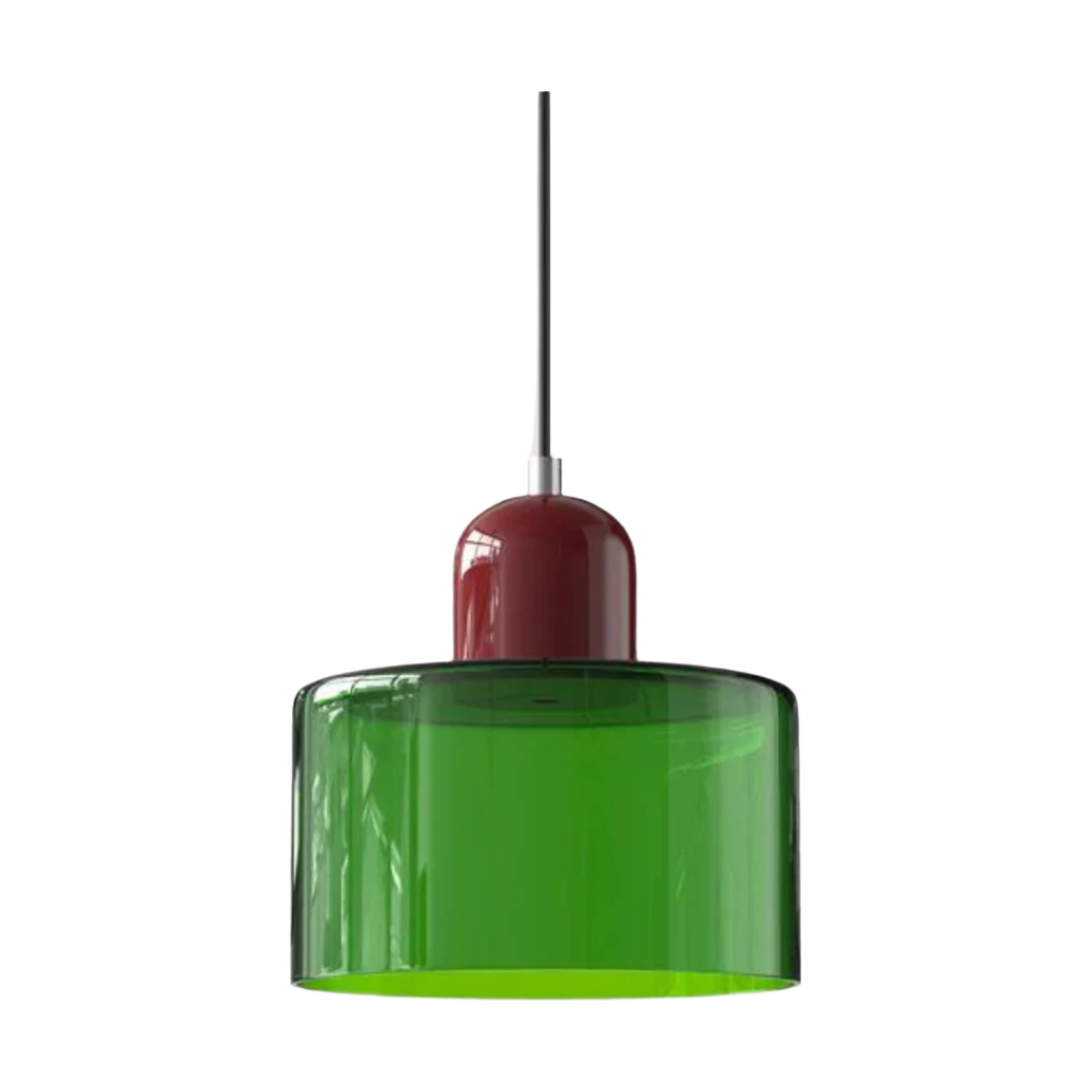 LumiGlas Design-Pendelleuchte - Europäische Retro Zylinder Pendelleuchte