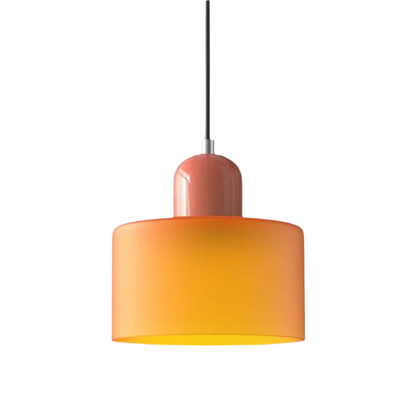 LumiGlas Design-Pendelleuchte - Europäische Retro Zylinder Pendelleuchte