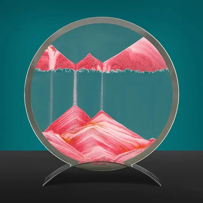 Sandkunst Tischlampe – Moderne Sandbild Deko mit LED-Beleuchtung