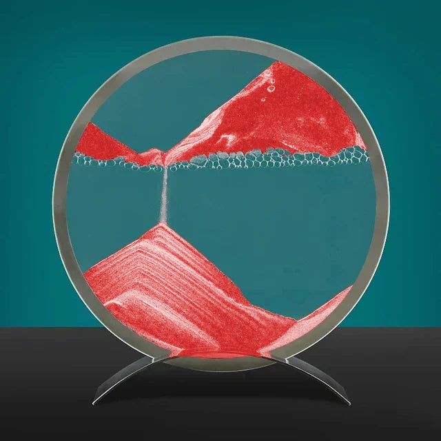 Sandkunst Tischlampe – Moderne Sandbild Deko mit LED-Beleuchtung