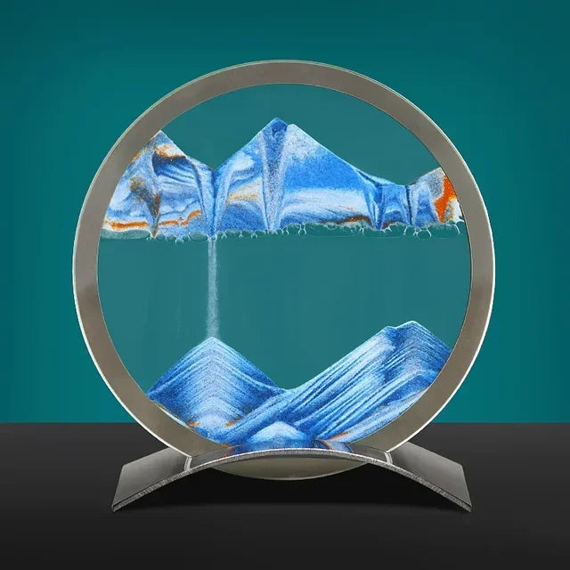 Sandkunst Tischlampe – Moderne Sandbild Deko mit LED-Beleuchtung