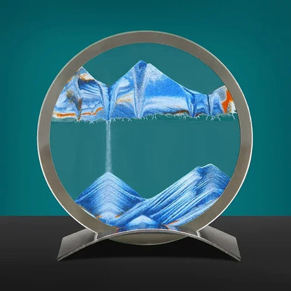 Sandkunst Tischlampe – Moderne Sandbild Deko mit LED-Beleuchtung