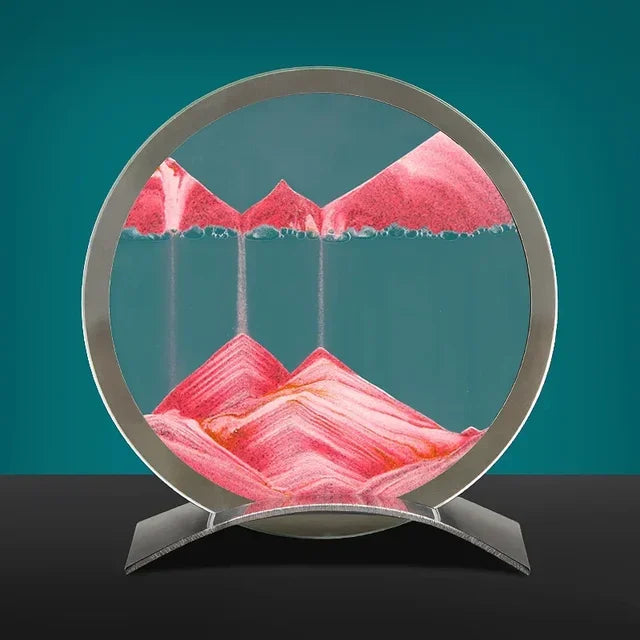 Sandkunst Tischlampe – Moderne Sandbild Deko mit LED-Beleuchtung