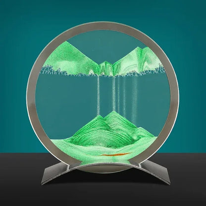 Sandkunst Tischlampe – Moderne Sandbild Deko mit LED-Beleuchtung