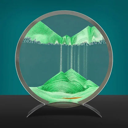 Sandkunst Tischlampe – Moderne Sandbild Deko mit LED-Beleuchtung