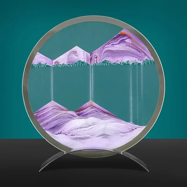 Sandkunst Tischlampe – Moderne Sandbild Deko mit LED-Beleuchtung