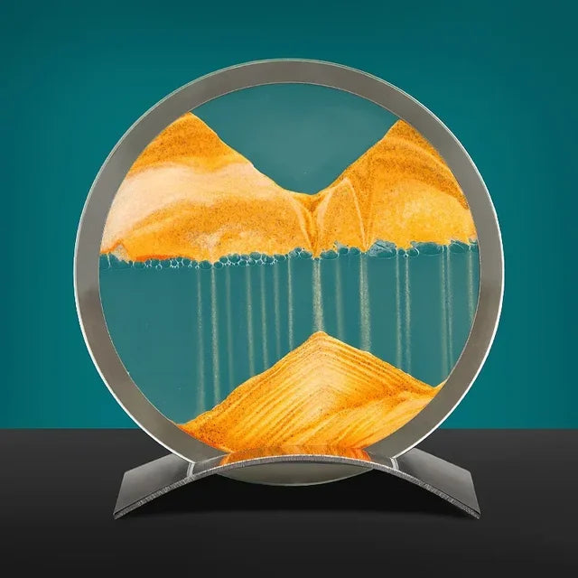 Sandkunst Tischlampe – Moderne Sandbild Deko mit LED-Beleuchtung