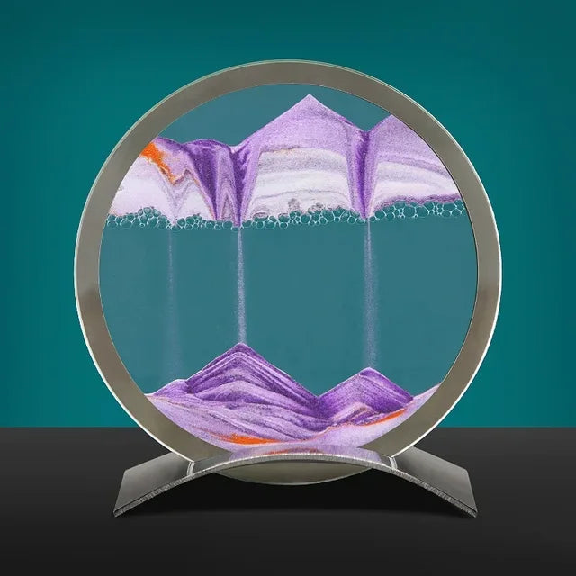 Sandkunst Tischlampe – Moderne Sandbild Deko mit LED-Beleuchtung