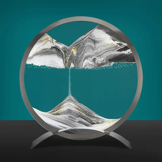 Sandkunst Tischlampe – Moderne Sandbild Deko mit LED-Beleuchtung