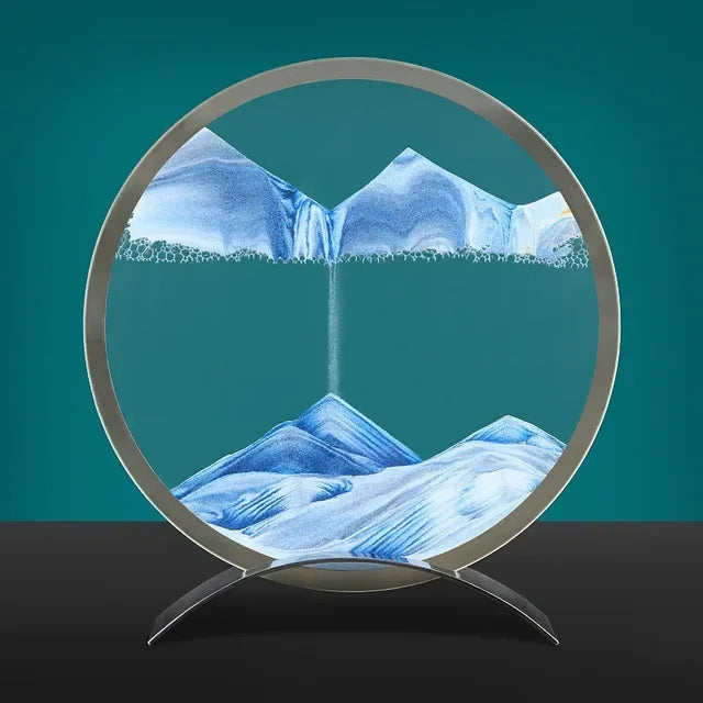 Sandkunst Tischlampe – Moderne Sandbild Deko mit LED-Beleuchtung