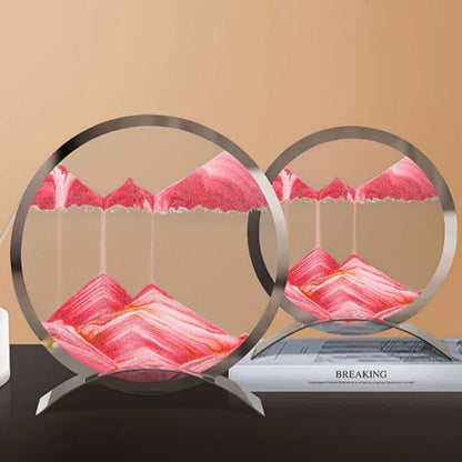 Sandkunst Tischlampe – Moderne Sandbild Deko mit LED-Beleuchtung