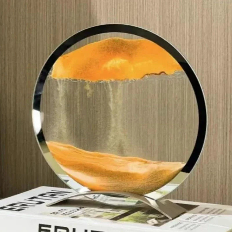 Sandkunst Tischlampe – Moderne Sandbild Deko mit LED-Beleuchtung