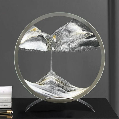 Sandkunst Tischlampe – Moderne Sandbild Deko mit LED-Beleuchtung