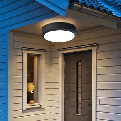 LED-Deckenleuchte für Außenbereich – Moderne IP65 Aufputzlampe für Terrasse, Balkon & Eingangsbereich – Wetterfest & energiesparend