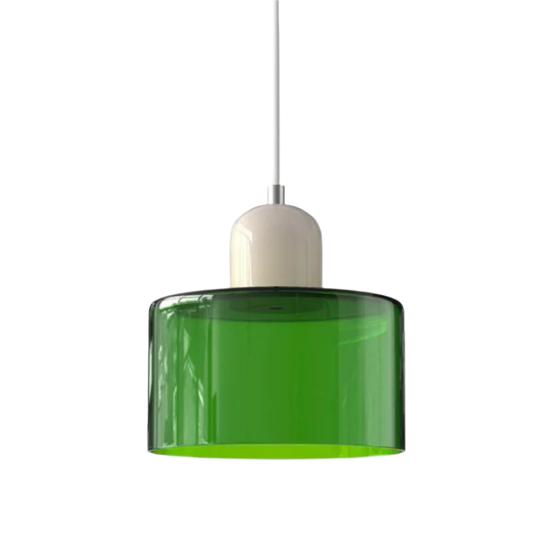 LumiGlas Design-Pendelleuchte - Europäische Retro Zylinder Pendelleuchte