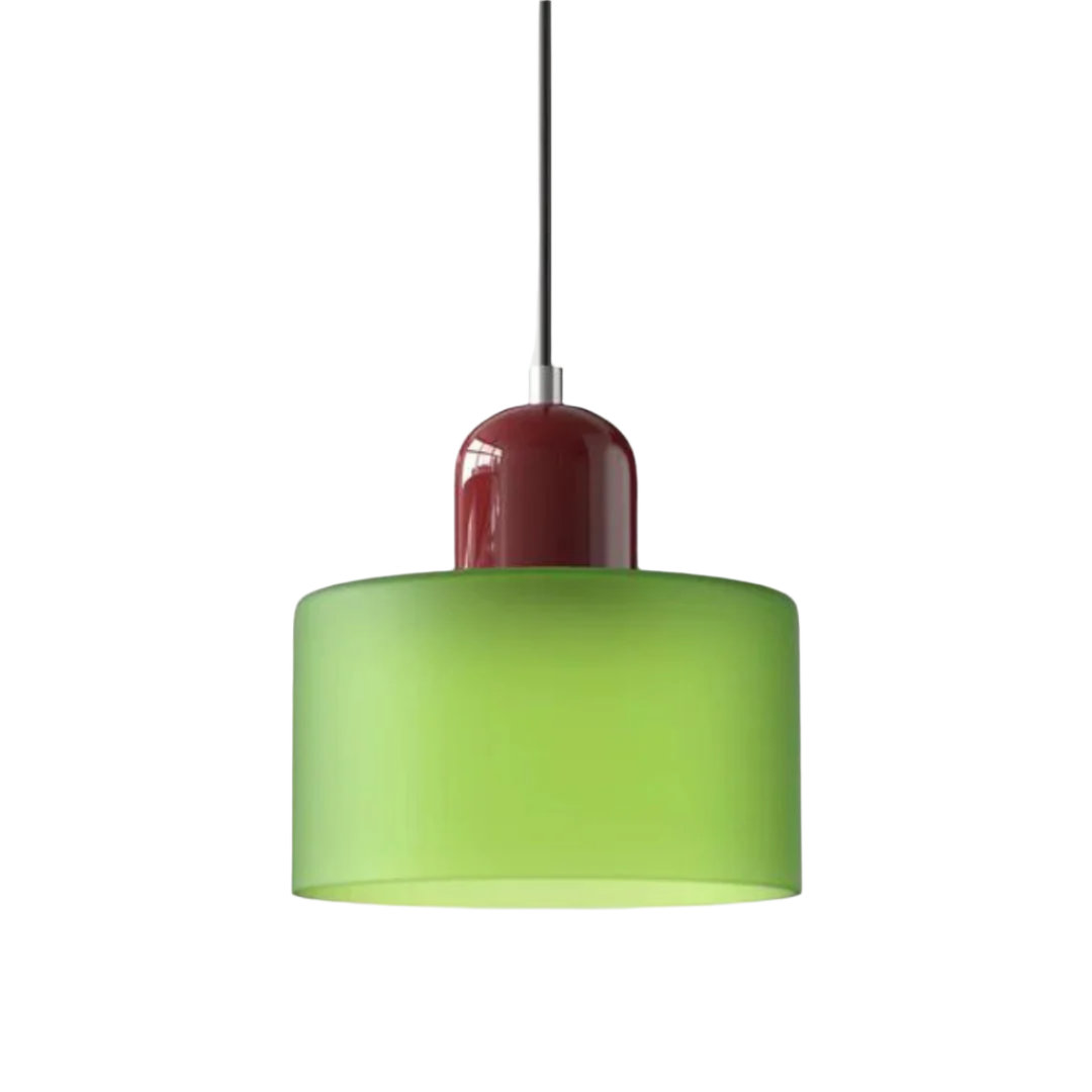 LumiGlas Design-Pendelleuchte - Europäische Retro Zylinder Pendelleuchte