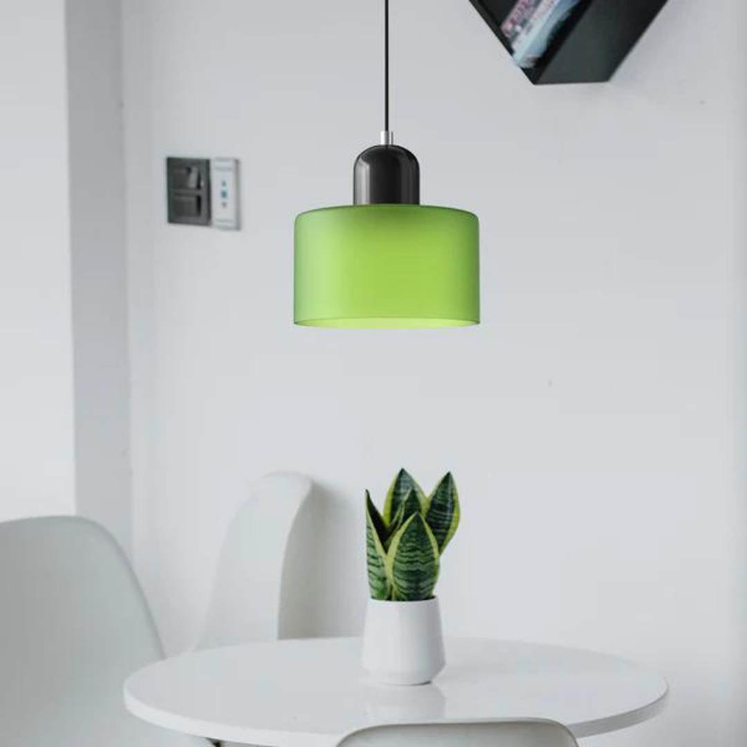 LumiGlas Design-Pendelleuchte - Europäische Retro Zylinder Pendelleuchte