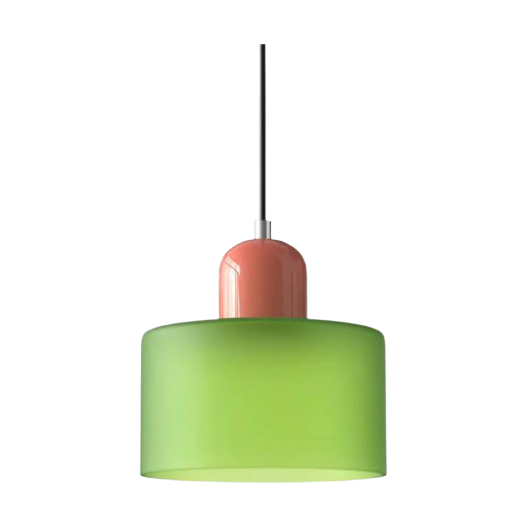 LumiGlas Design-Pendelleuchte - Europäische Retro Zylinder Pendelleuchte