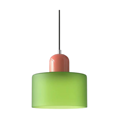 LumiGlas Design-Pendelleuchte - Europäische Retro Zylinder Pendelleuchte